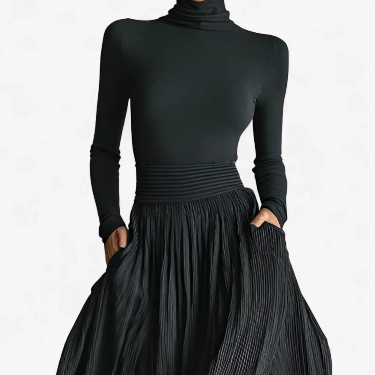 Annick - High-Waist Split Maxi Dress