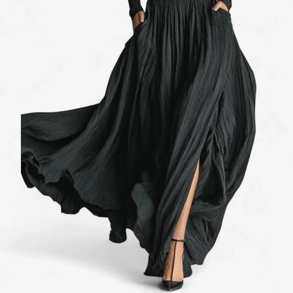Annick - High-Waist Split Maxi Dress