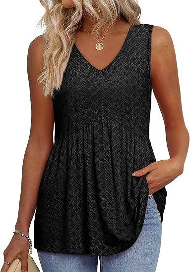 Kassandra | Women's V-Neck Sleeveless Top