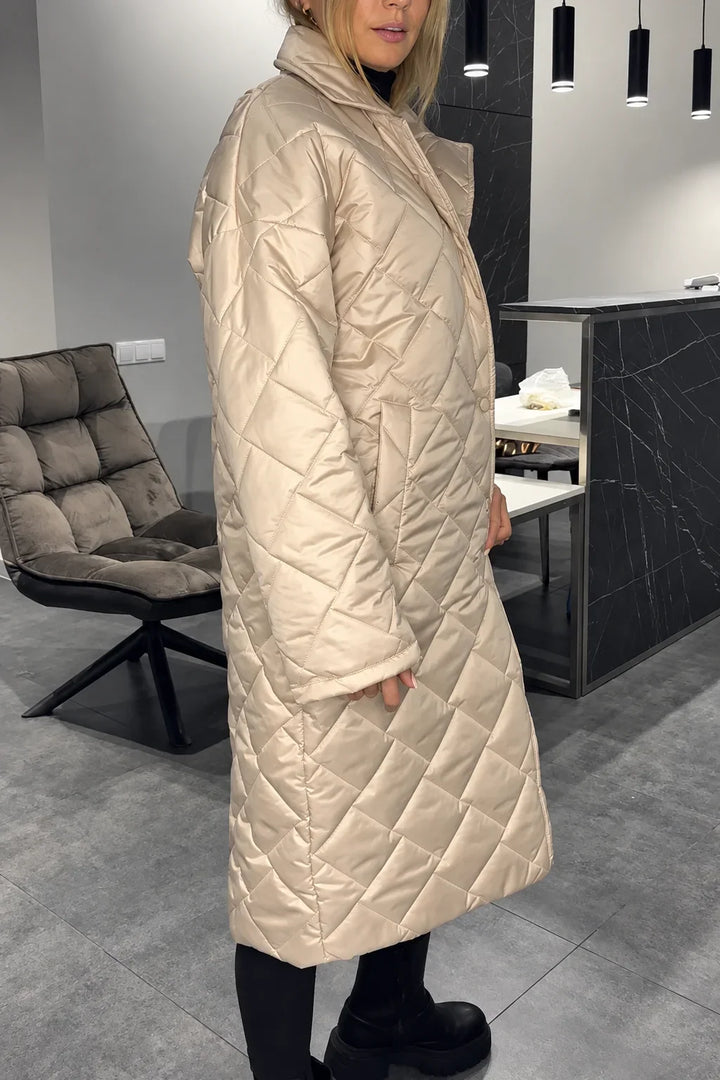 Lynn | Quilted Leopard-Lined Coat