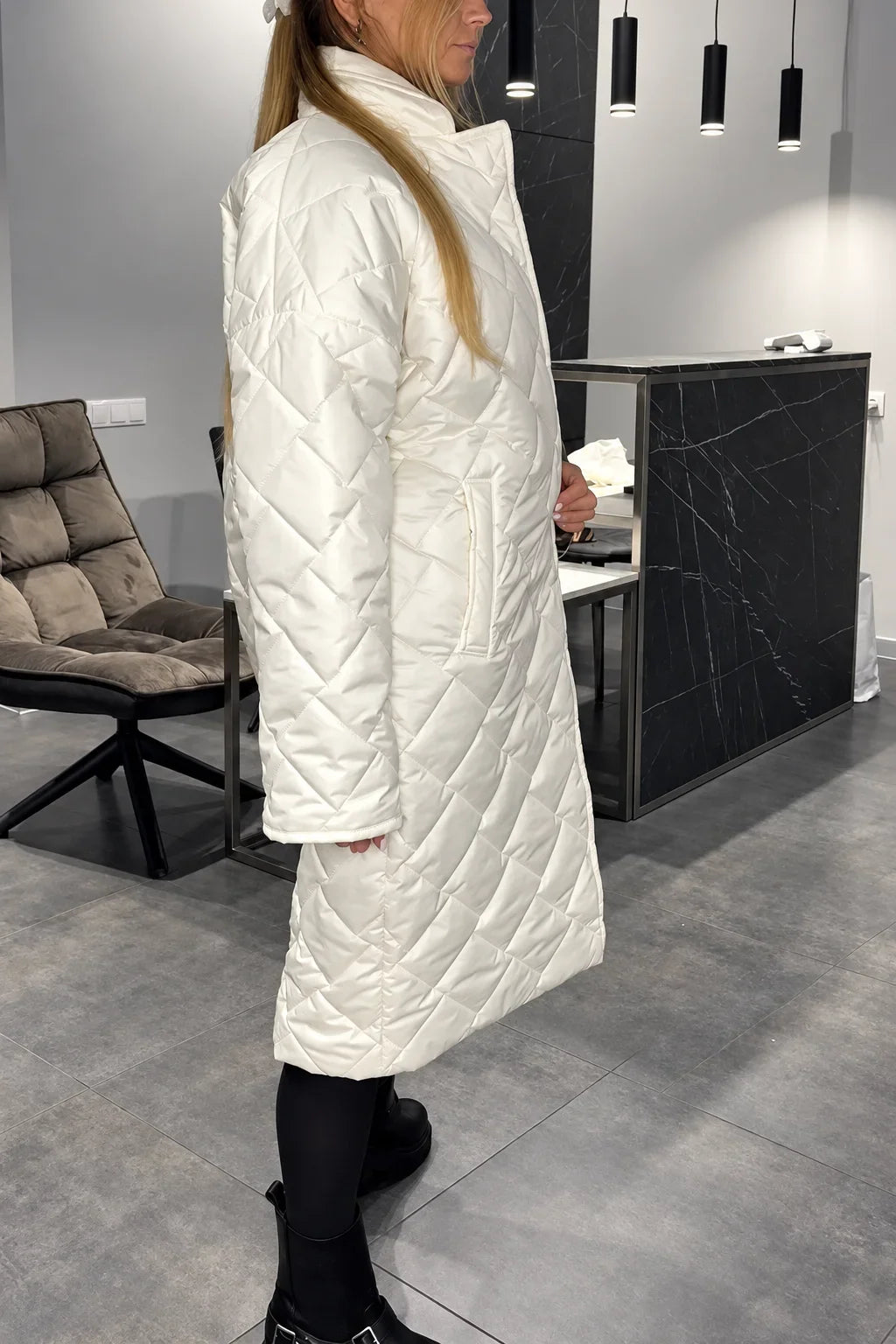Lynn | Quilted Leopard-Lined Coat