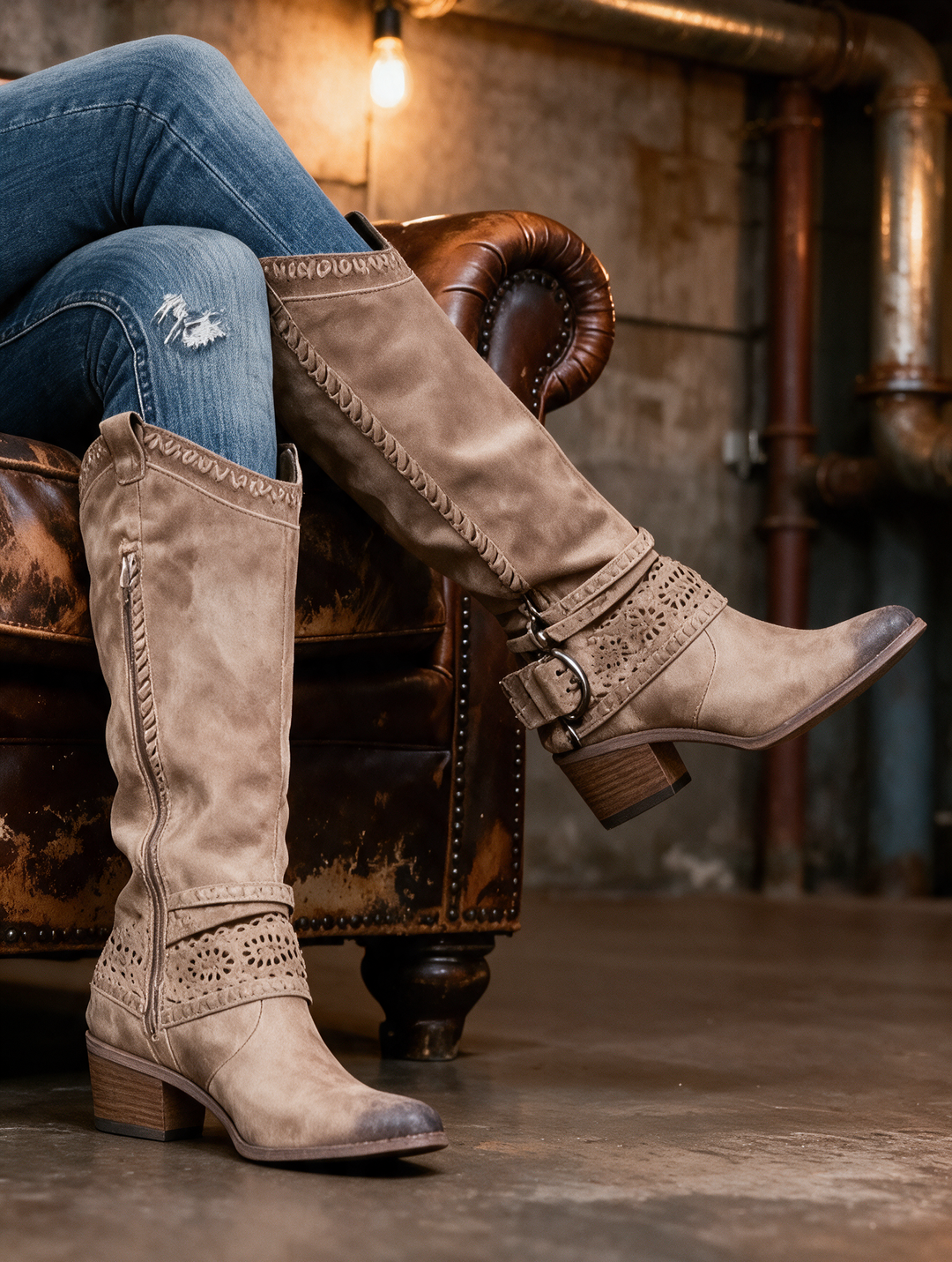 Barbara | Slouched Western Boots