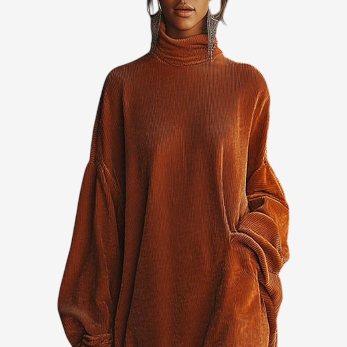 Inge | Women's Knit Sweater Dress with Fringe