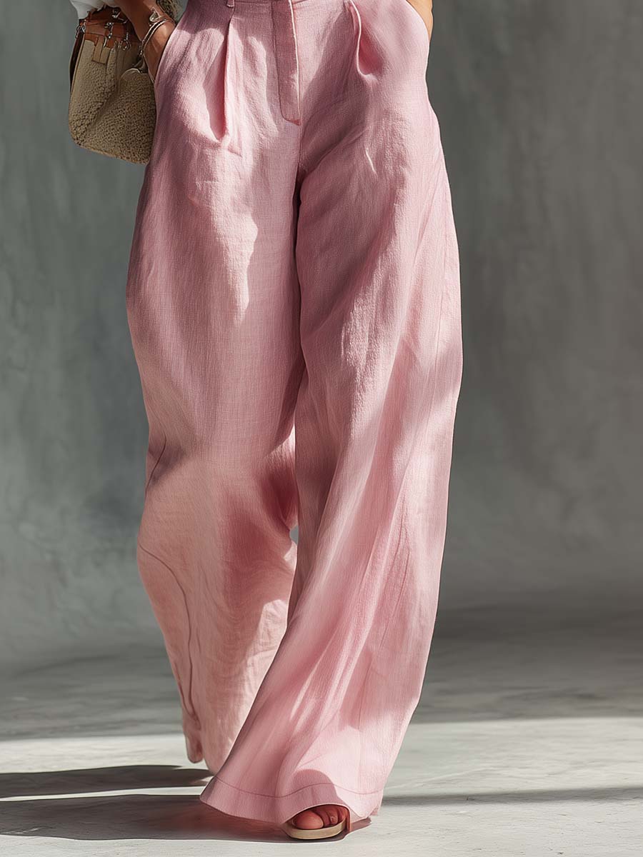 Odette | Women's High Waist Suspender Wide Leg Pants