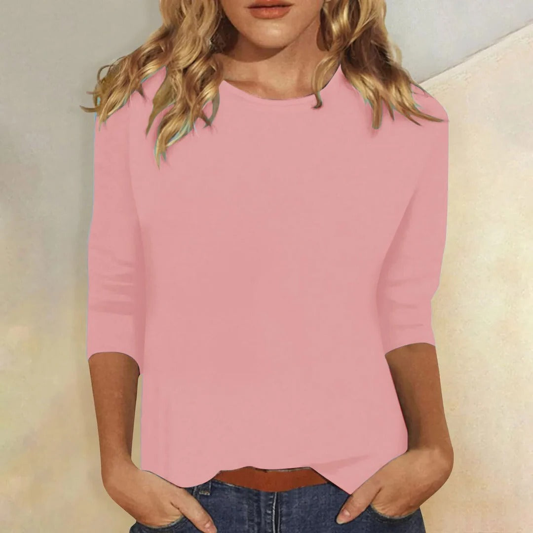 Ramona | Women's Crew Neck 3/4 Sleeve Top