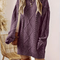 Solara | Women's Cable-Knit Sweater Dress