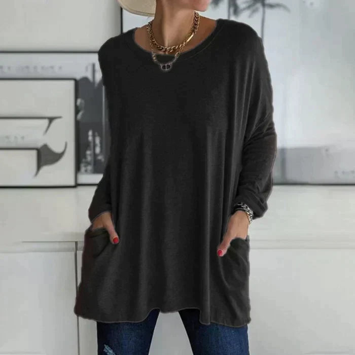 Tamsin | Women's Oversized Long Sleeve Tunic Top