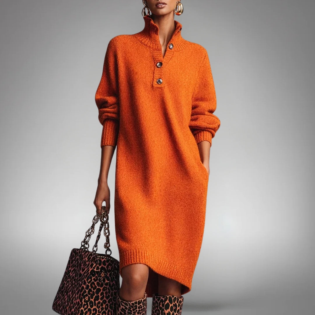 Vanthea | Women's Oversized Knit Sweater Dress
