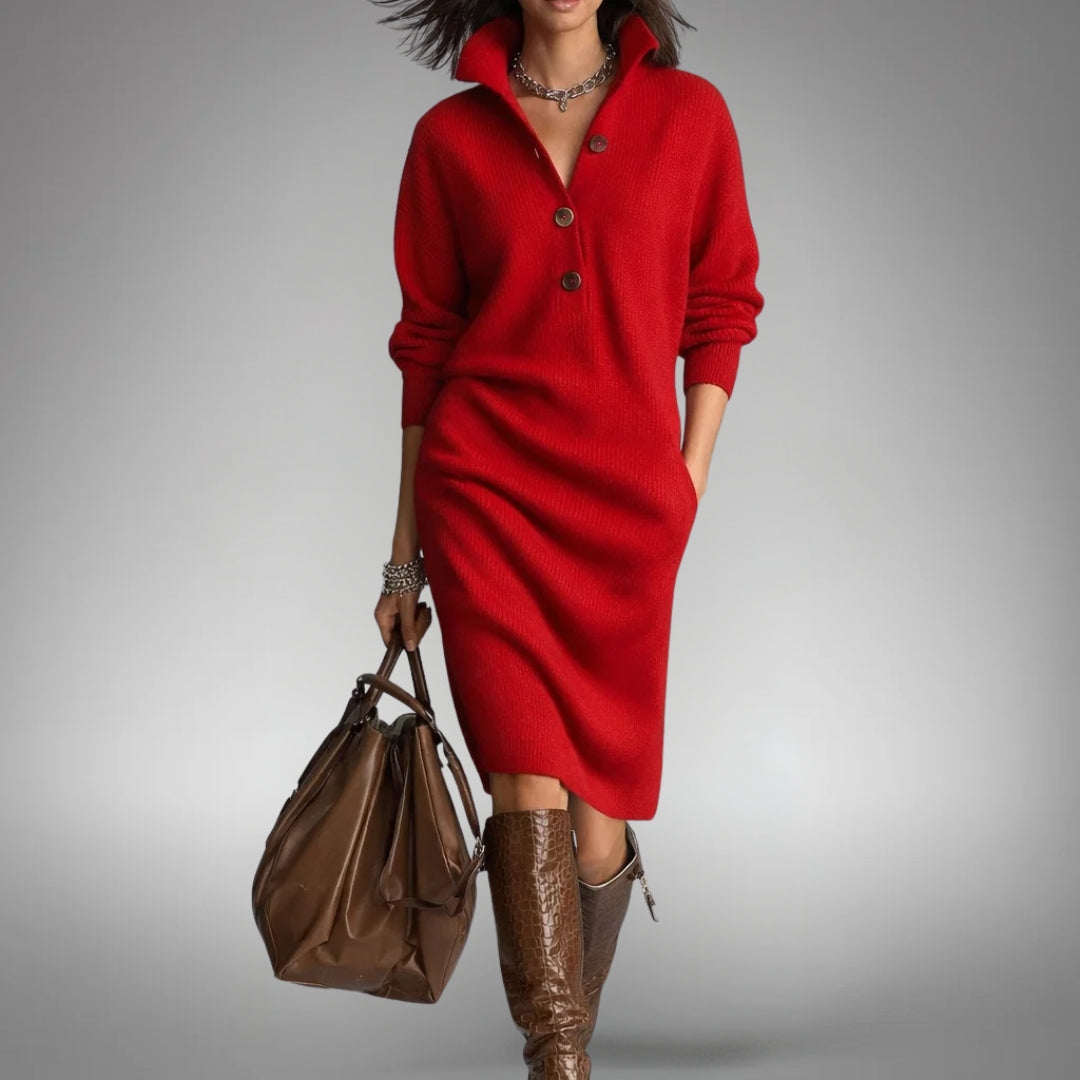 Vanthea | Women's Oversized Knit Sweater Dress