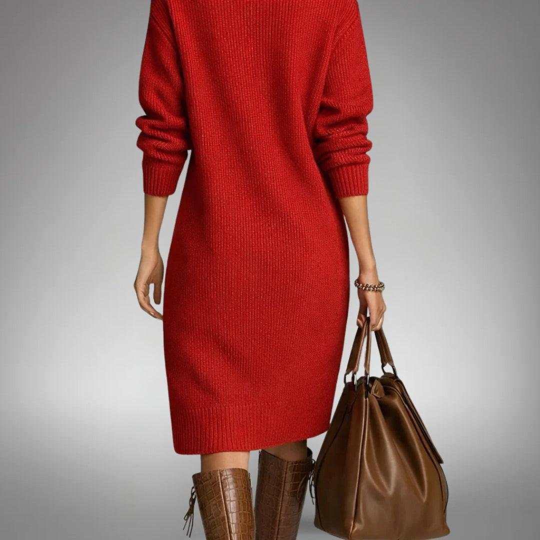 Vanthea | Women's Oversized Knit Sweater Dress