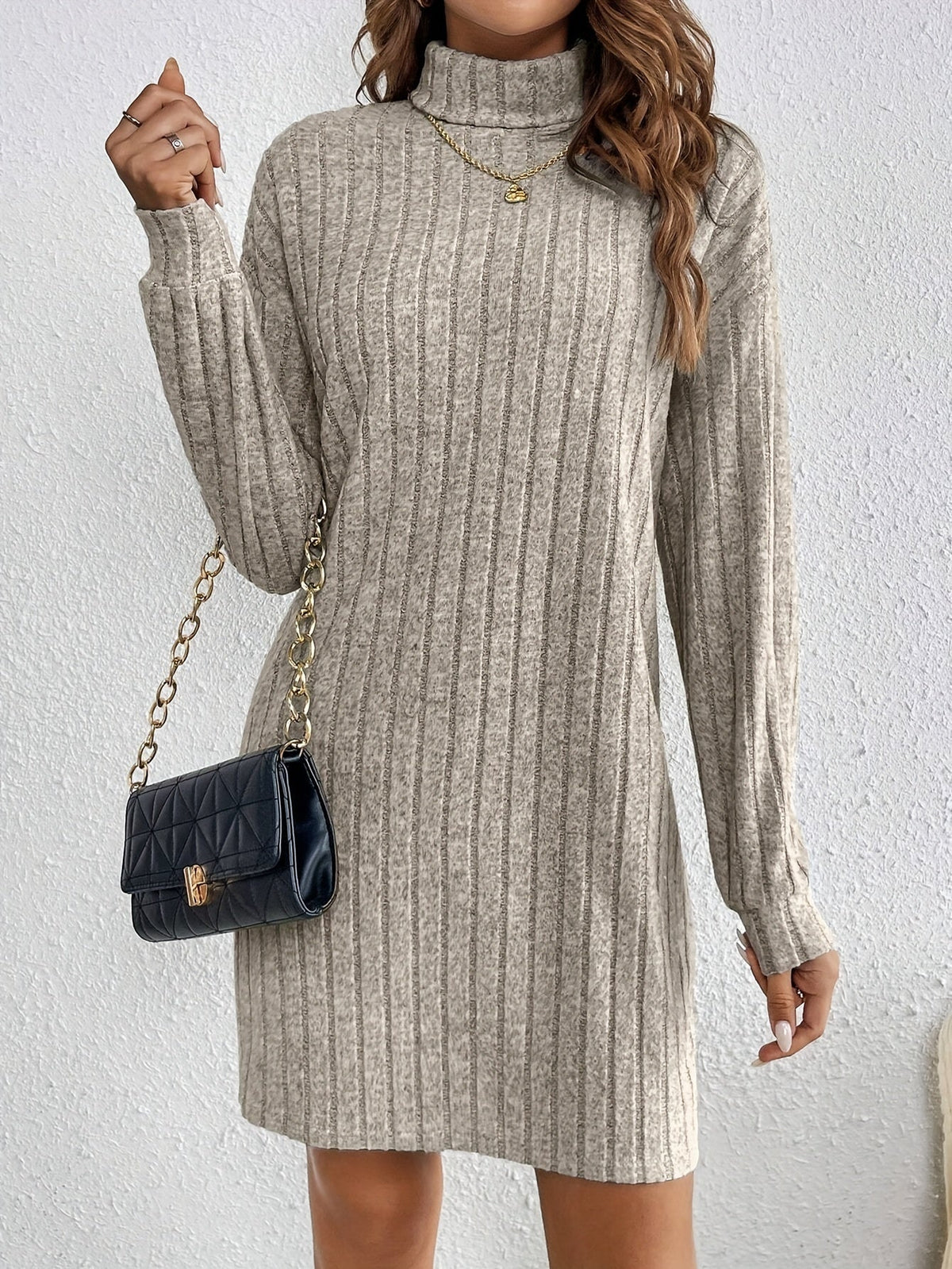 Veradne | Women's Ribbed Sweater Dress