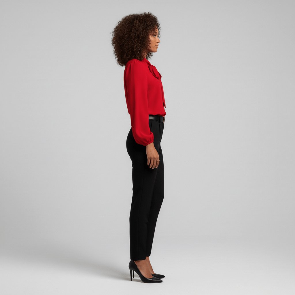 Verity | Women's Tie Neck Long Sleeve Blouse