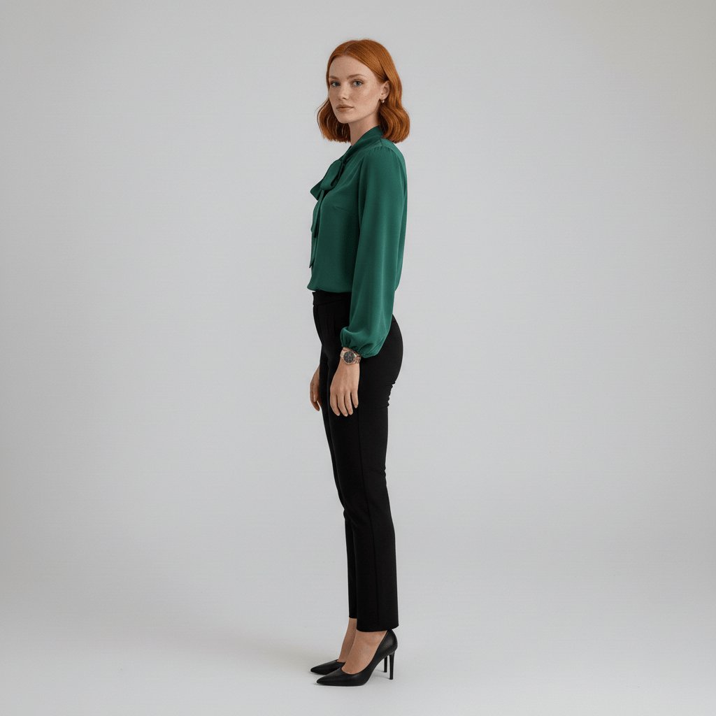 Verity | Women's Tie Neck Long Sleeve Blouse